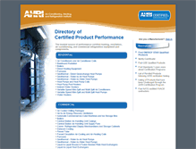 Tablet Screenshot of ahridirectory.org